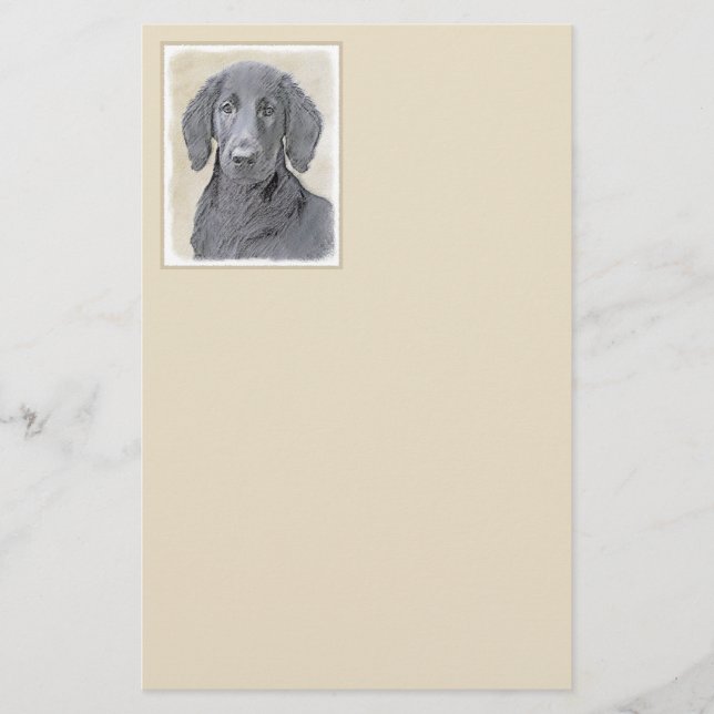 Flat Jackat återgivningsfärg - Originalbild av Hun Brevpapper (Framsida)