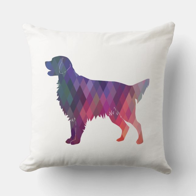 Flat-jackat Geometric Silhouette-återgivning - Ros Kudde (Framsida)