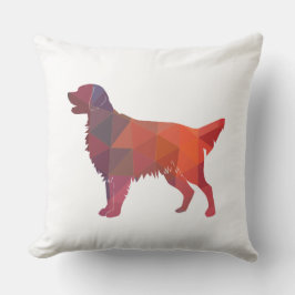 Flat-Jackat Geometric Silhouette-Orange för återgi Kudde