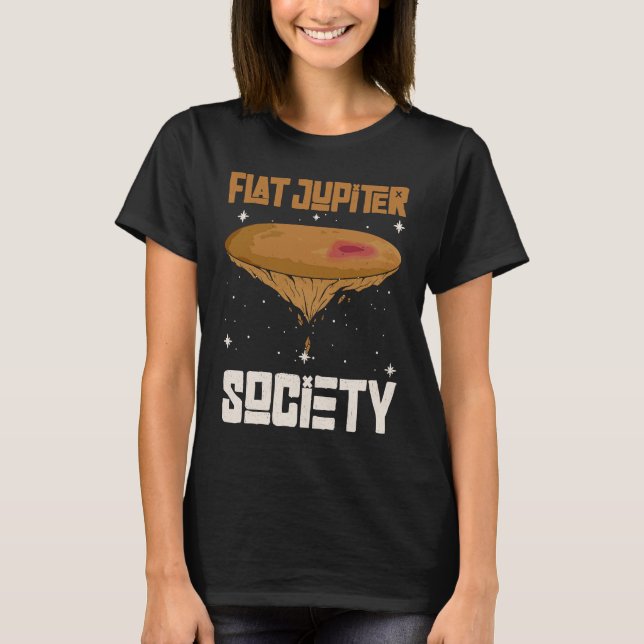 Flat Jupiter-sällskapet   Jupiter Planet  1 T Shirt (Framsida)