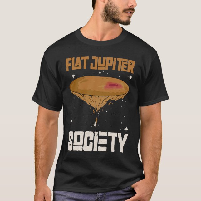 Flat Jupiter Society Jupiter Planet 1 T Shirt (Framsida)