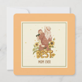 Flat kort "Mor och dotter i elegant boho"