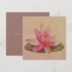 FLAT-KORT: ROSA LOTUS KORT
