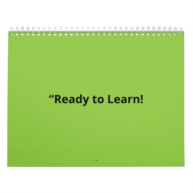 Flat Lime Green Background – School Texture Kalender (Omslag)