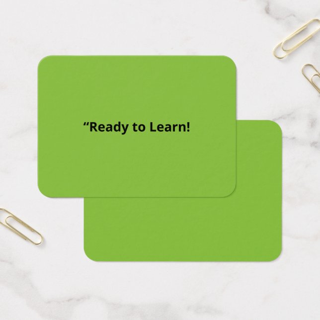 Flat Lime Green Background – School Texture Visitkort (Kontor)