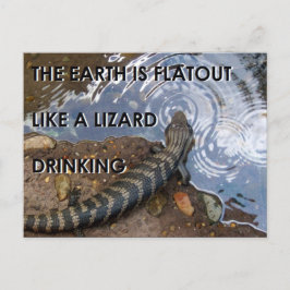 Flat Lizard-vykort - Platt jordnota Vykort