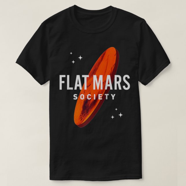 Flat Mars Society Gift Manar Kvinnor T Shirt (Design framsida)