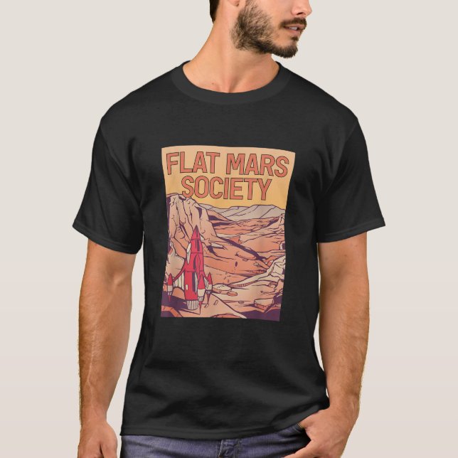 Flat Mars Society T Shirt (Framsida)