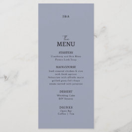 Flat Menu bröllop Minimalist modern. Meny