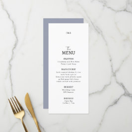 Flat Menu bröllop Minimalist modern. Meny
