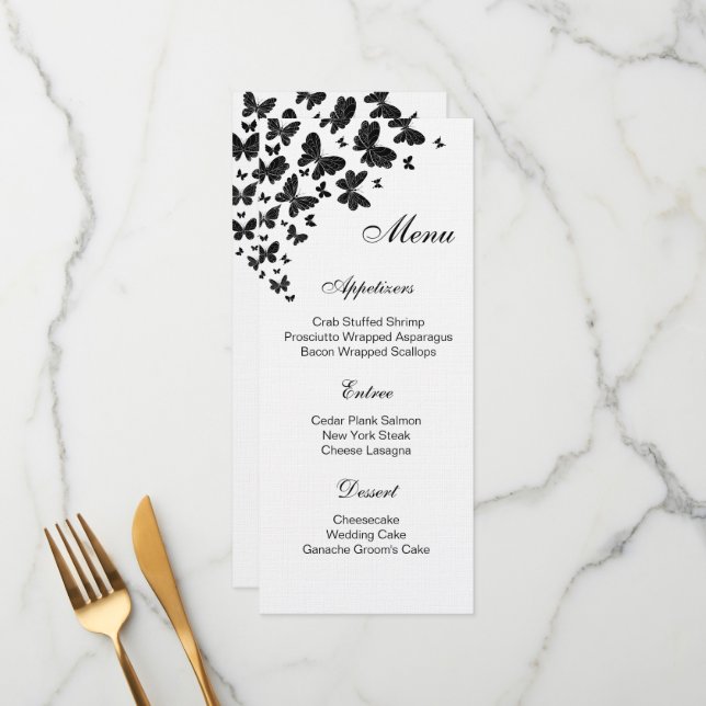 Flat menykort meny (Fram/Back In Situ)