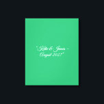 Flat Mint Green Background – Wedding Design Canvastryck<br><div class="desc">Soft mint green background for wedding invites, save-the-dates, menus, digital templates, and elegant summer events. Bring understated charm and fresh elegance to your wedding stationery with this Flat Mint Green Texture Background. Perfectly suited for spring and summer weddings—or anytime you want a hint of modern tranquility—this clean, matte texture offers...</div>