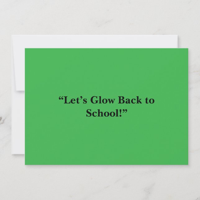 Flat Neon Green Background – School Texture Julkort (Framsida)