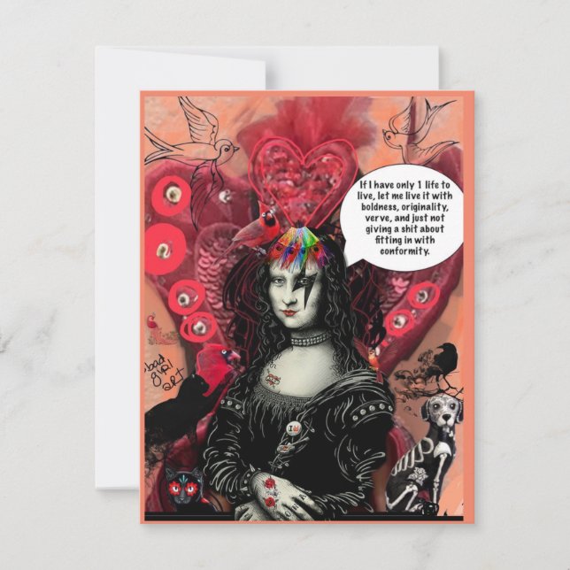 Flat notecard julkort (Framsida)