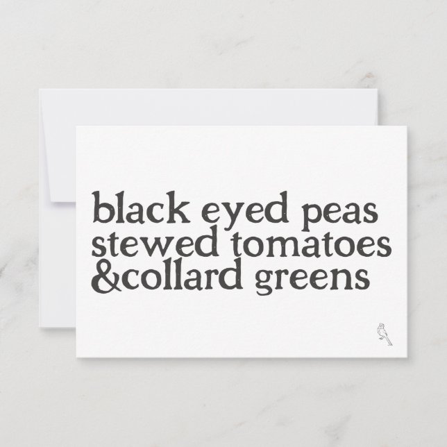 Flat Notecard Lycka till Anteckningskort (Framsida)