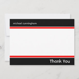 Flat Notecard med Namn Anteckningskort