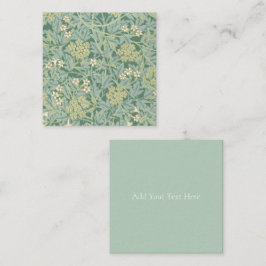 FLAT NOTECARD: WILLIAM MORRIS; JASMINE ANTECKNINGSKORT