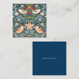 FLAT NOTECARD: WILLIAM MORRIS STRAWBERRY THIEVES ANTECKNINGSKORT