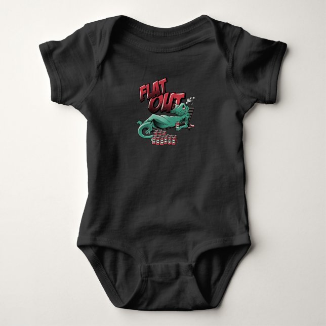 Flat Out Ödla T Shirt (Framsida)