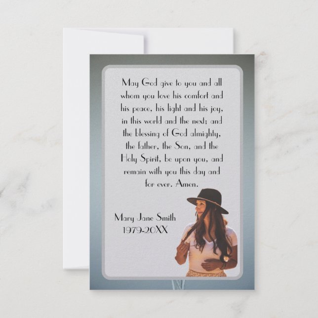 Flat Prayer-kort Tack Kort (Baksida)