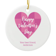 Flat Rosa Glad Alla hjärtans dag