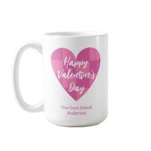 Flat Rosa Glad Alla hjärtans dag