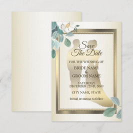Flat Save The Date Card Spara Datumet
