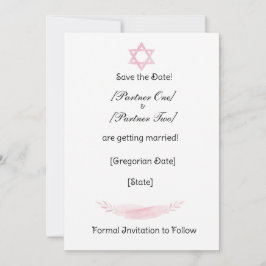 Flat Save The Date Card Spara Datumet