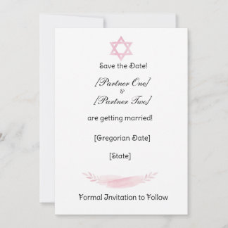 Flat Save The Date Card Spara Datumet