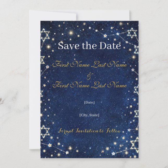 Flat Save The Date Card Spara Datumet (Framsida)
