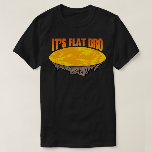 Flat Sol-gift - fyndig planjord Älskare Manar Flat T Shirt (Design framsida)