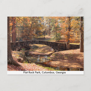 Flat Sten Park Columbus Georgia-vykort Vykort