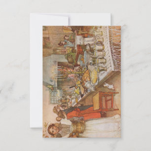 Flat tack, du kort jul, Kväll Carl Larsson