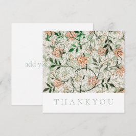 FLAT TACK-kort: WILLIAM MORRIS: JASMINE Tack Kort