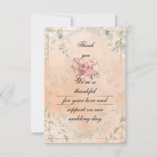 Flat Thank You Card Tack Kort