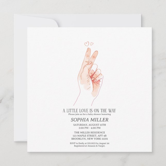 Flat Thank You Card Tack Kort (Framsida)