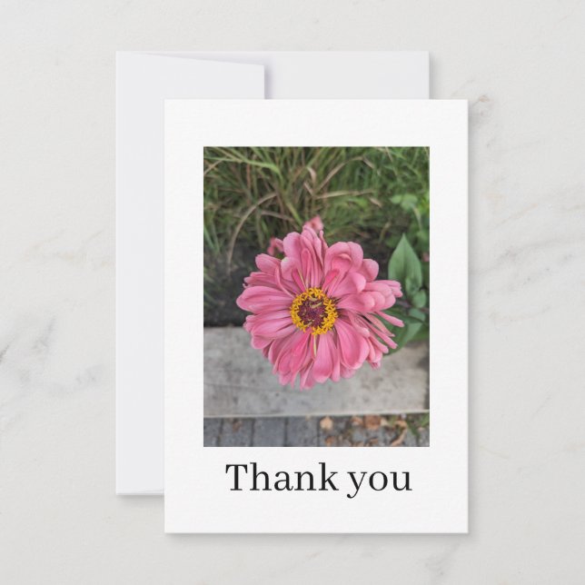 Flat Thank You Card Tack Kort (Framsida)