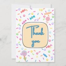 Flat Thank You Card