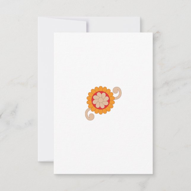 Flat Thank You Card Tack Kort (Framsida)