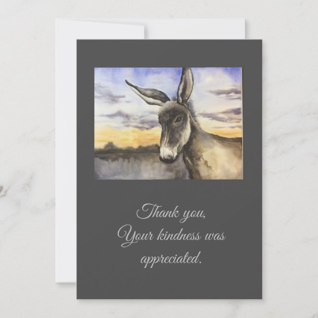 Flat Thank You Card Tack Kort (Framsida)