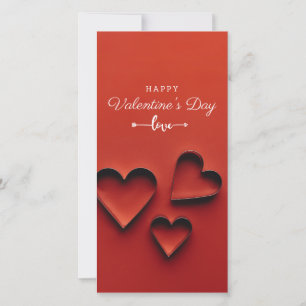 Flat Valentindagskort