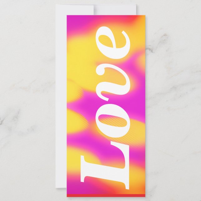 Flat Valentines day card. Kort (Framsida)