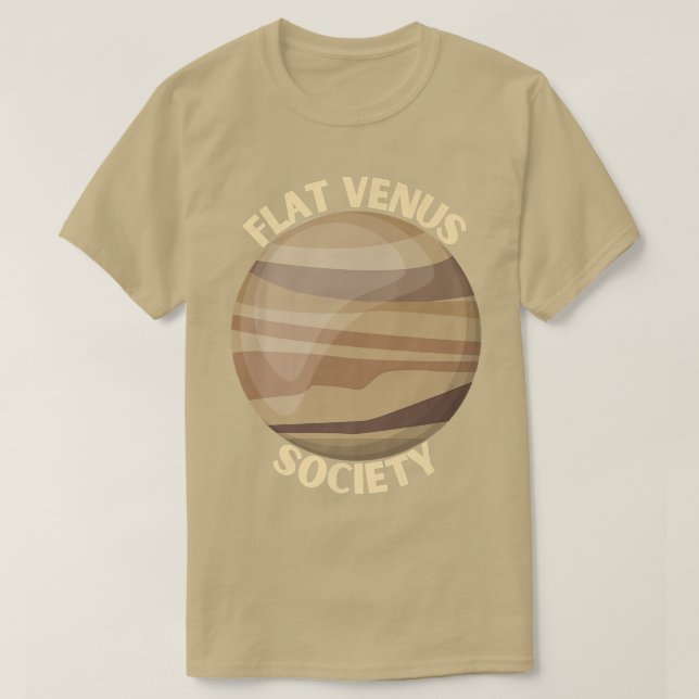 Flat Venus Society  Venus Space Eploration Gift  T Shirt (Design framsida)