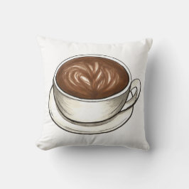 Flat White Latte Cappuccino Coffee Shop Barista Kudde