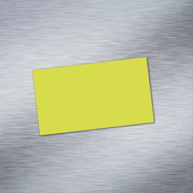 Flat Yellow Background Texture  Magnetiska Visitkort (In Situ)