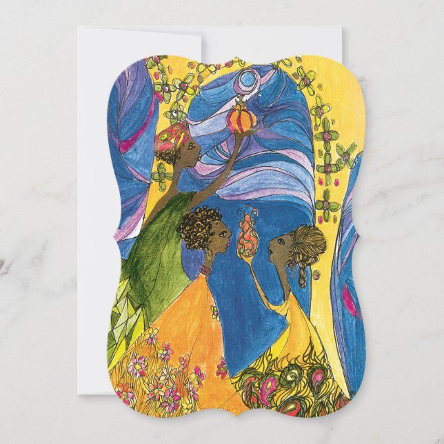 Flata Julhälsningar kort (Framsida)