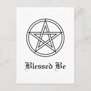 Flätad samman vitPentacle Vykort