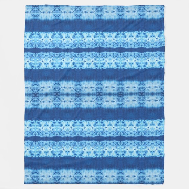 Flätad Shibori Fleecefilt (Framsidan)