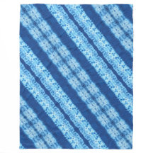 Flätad Shibori Fleecefilt