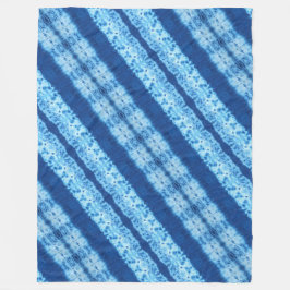 Flätad Shibori Fleecefilt